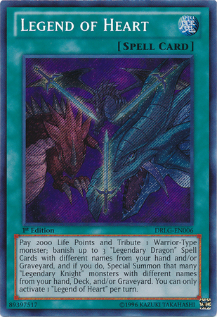 Legend of Heart [DRLG-EN006] Secret Rare | Pegasus Games WI