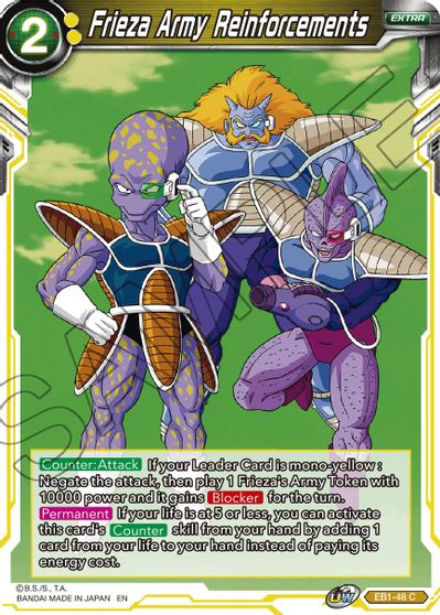 Frieza Army Reinforcements (EB1-48) [Battle Evolution Booster] | Pegasus Games WI