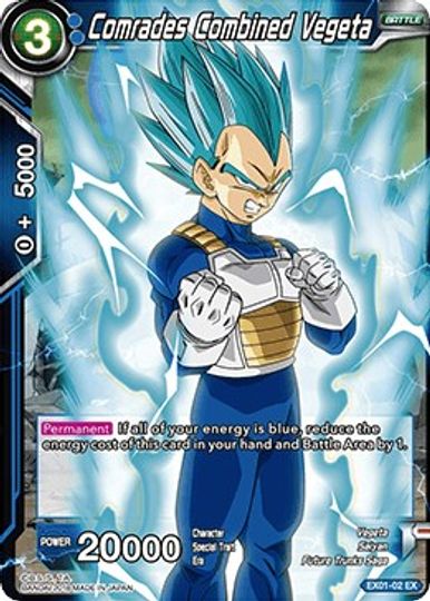 Comrades Combined Vegeta (EX01-02) [Mighty Heroes] | Pegasus Games WI