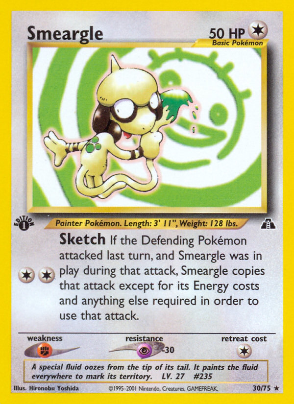 Smeargle (30/75) [Neo Discovery 1st Edition] | Pegasus Games WI
