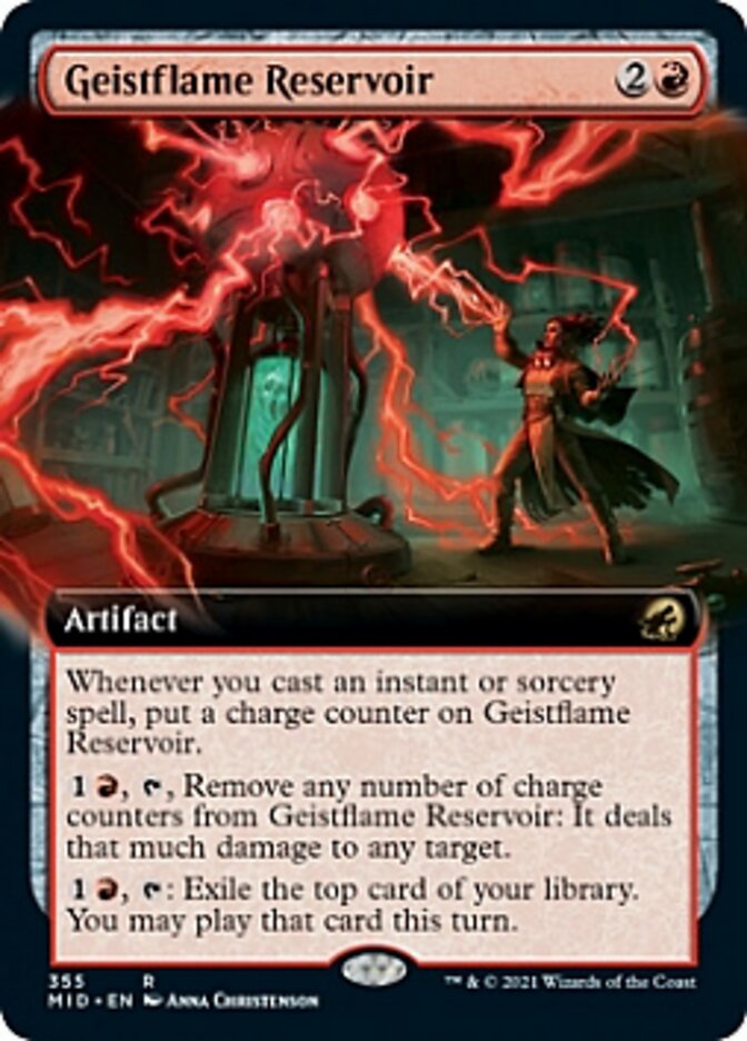 Geistflame Reservoir (Extended Art) [Innistrad: Midnight Hunt] | Pegasus Games WI