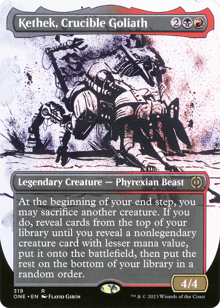 Kethek, Crucible Goliath (Borderless Ichor) [Phyrexia: All Will Be One] | Pegasus Games WI