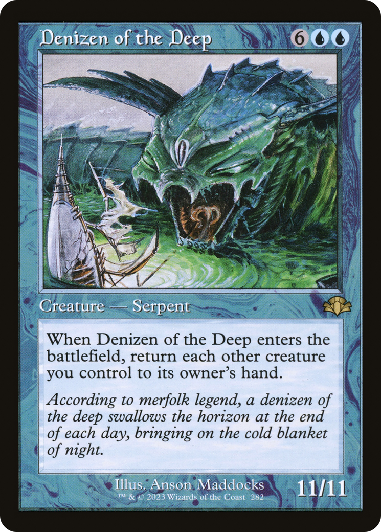 Denizen of the Deep (Retro) [Dominaria Remastered] | Pegasus Games WI
