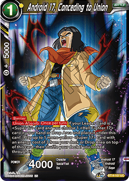 Android 17, Conceding to Union (BT14-107) [Cross Spirits] | Pegasus Games WI