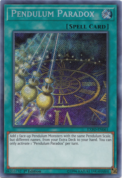 Pendulum Paradox [EXFO-EN061] Secret Rare | Pegasus Games WI