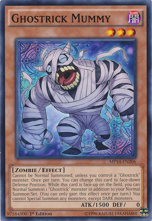 Ghostrick Mummy [MP14-EN206] Common | Pegasus Games WI