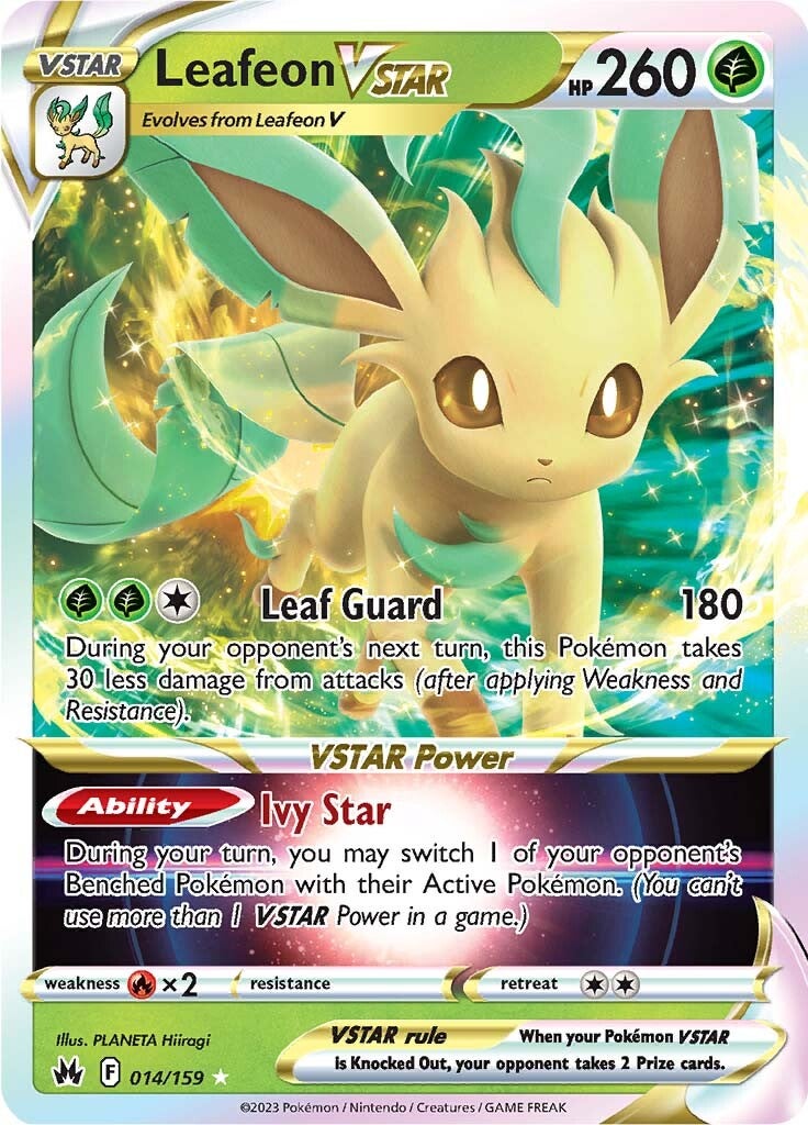 Leafeon VSTAR (014/159) [Sword & Shield: Crown Zenith] | Pegasus Games WI