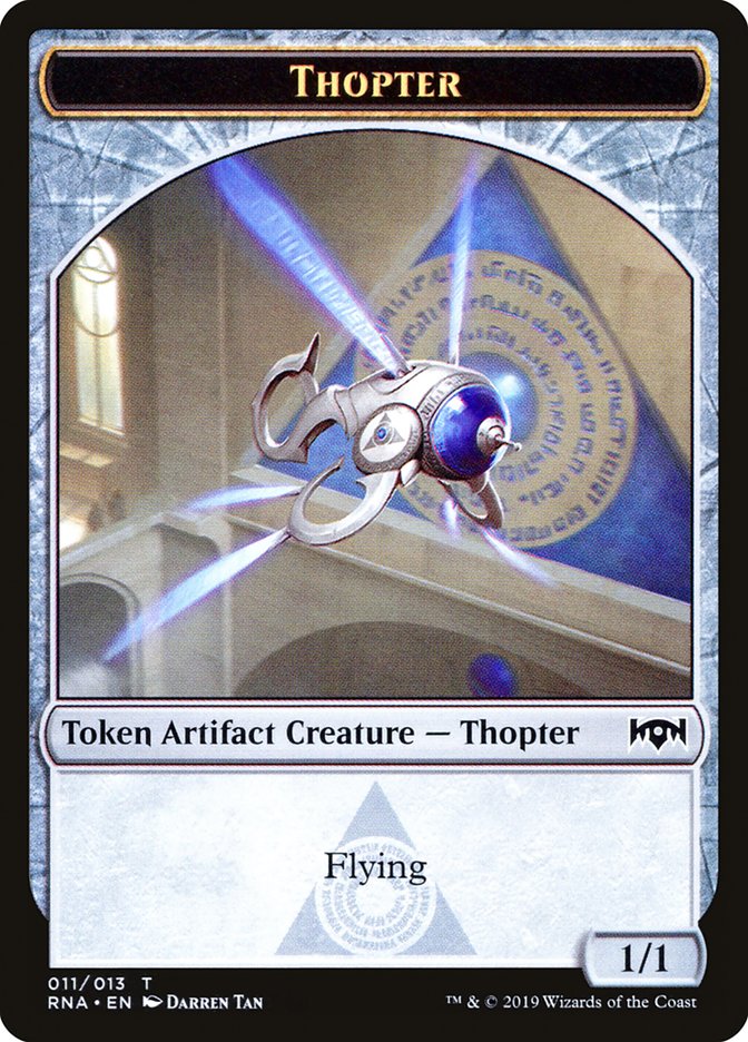 Bird // Thopter Double-Sided Token [Ravnica Allegiance Guild Kit Tokens] | Pegasus Games WI