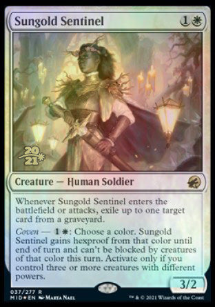 Sungold Sentinel [Innistrad: Midnight Hunt Prerelease Promos] | Pegasus Games WI