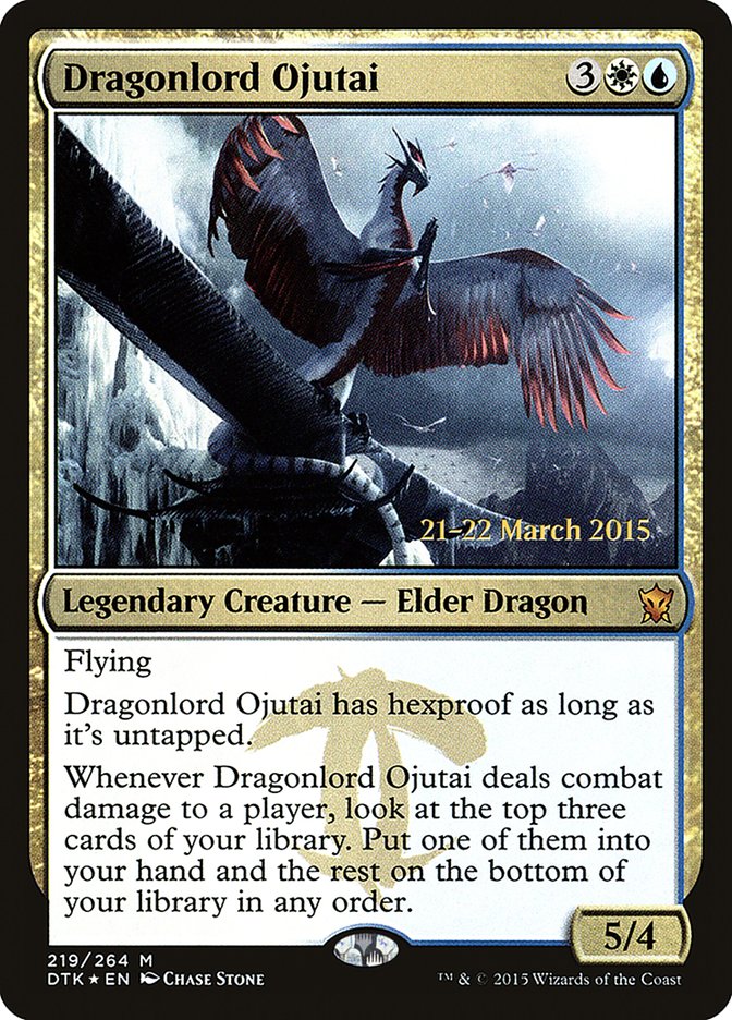 Dragonlord Ojutai [Dragons of Tarkir Prerelease Promos] | Pegasus Games WI