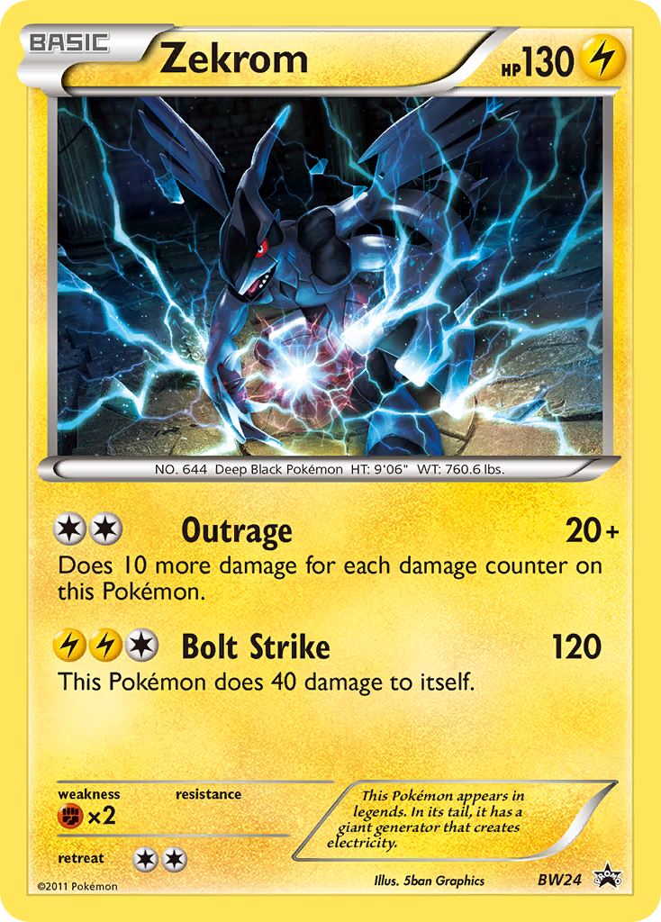 Zekrom (BW24) [Black & White: Black Star Promos] | Pegasus Games WI