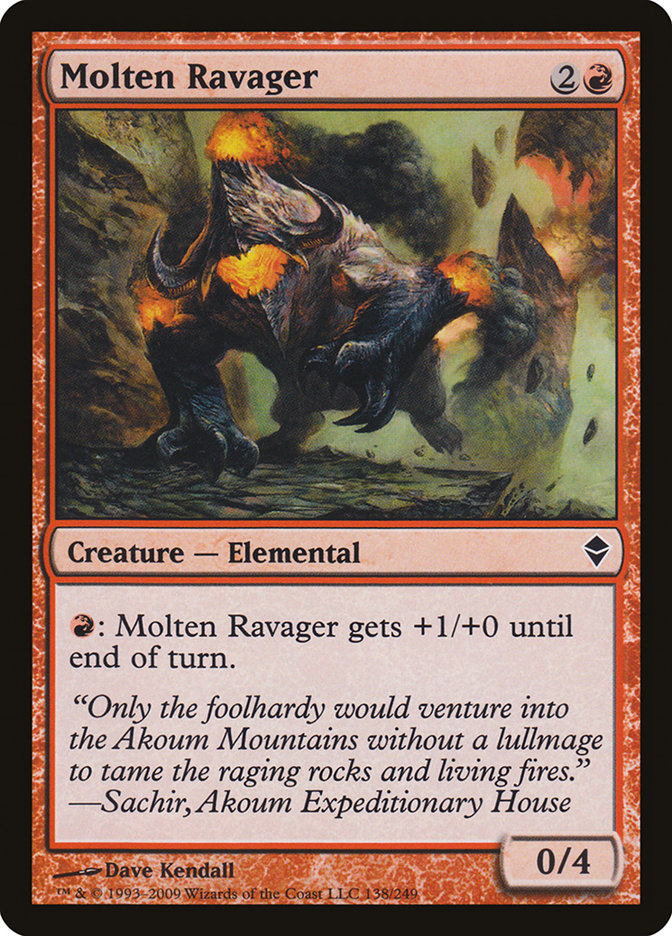 Molten Ravager [Zendikar] | Pegasus Games WI