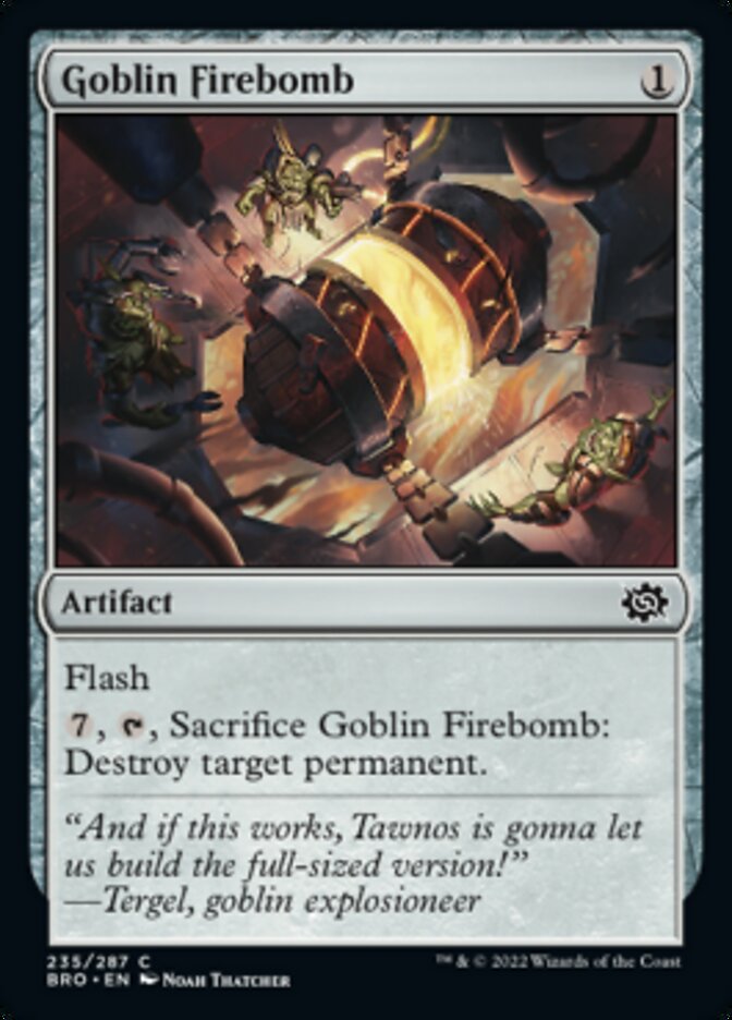 Goblin Firebomb [The Brothers' War] | Pegasus Games WI