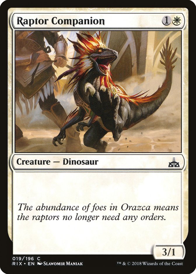 Raptor Companion [Rivals of Ixalan] | Pegasus Games WI