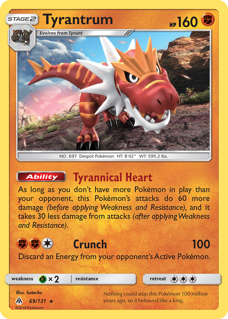 Tyrantrum (69/131) [Sun & Moon: Forbidden Light] | Pegasus Games WI