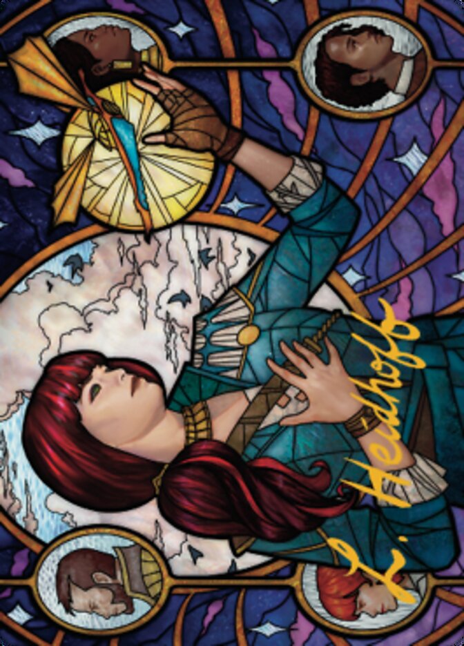 Jhoira, Ageless Innovator Art Card (Gold-Stamped Signature) [Dominaria United Art Series] | Pegasus Games WI