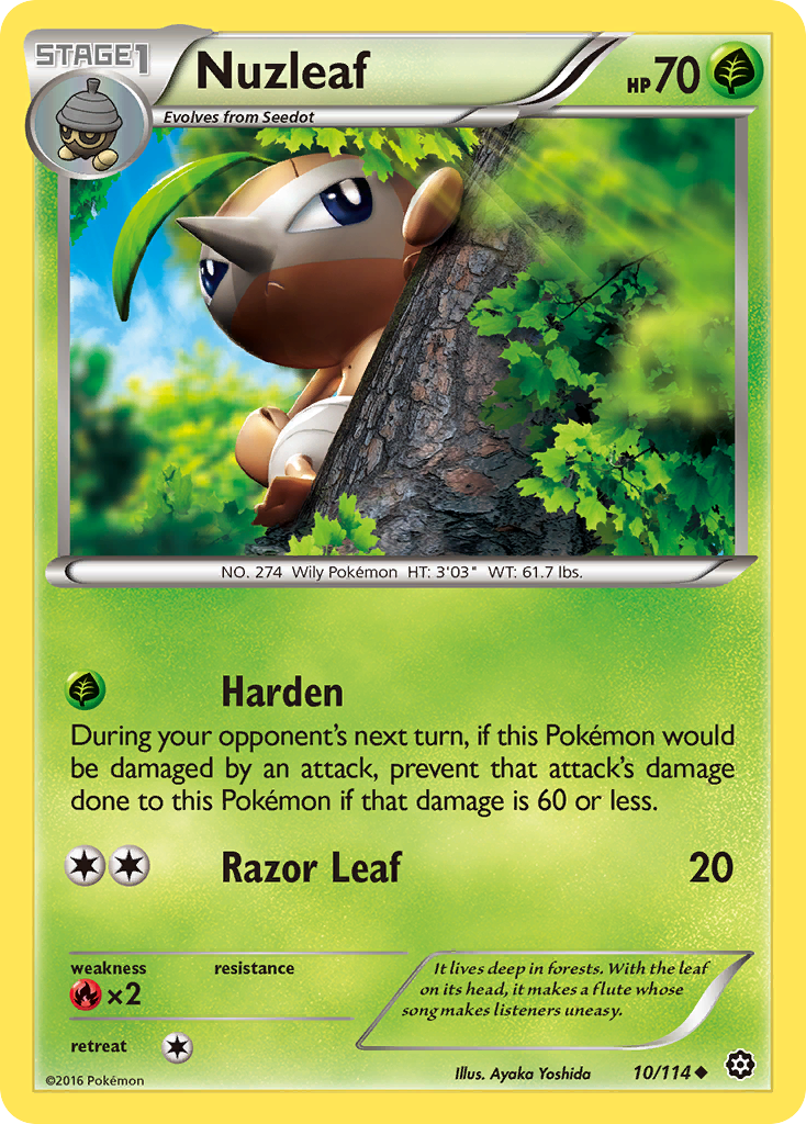 Nuzleaf (10/114) [XY: Steam Siege] | Pegasus Games WI