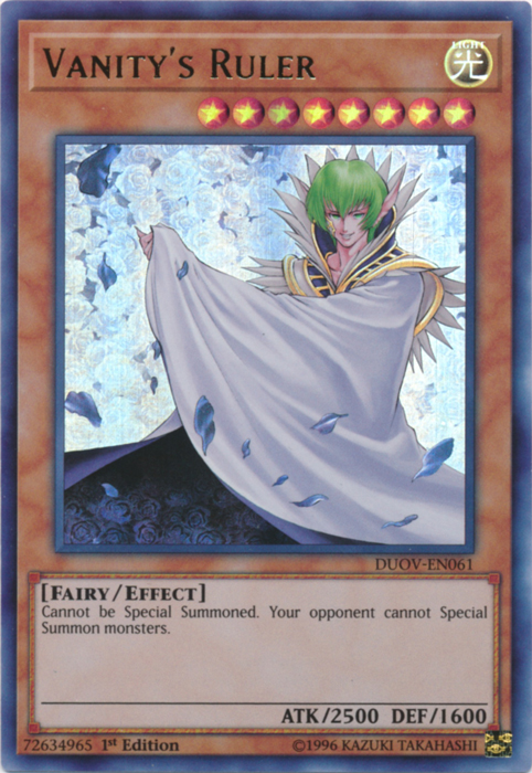 Vanity's Ruler [DUOV-EN061] Ultra Rare | Pegasus Games WI
