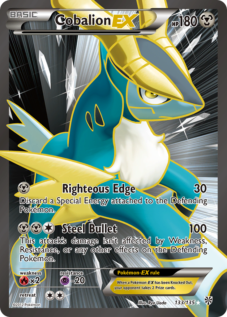 Cobalion EX (133/135) [Black & White: Plasma Storm] | Pegasus Games WI