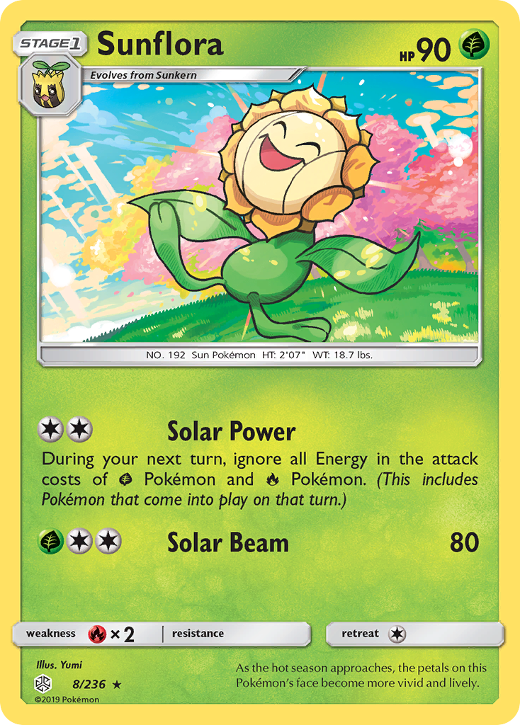 Sunflora (8/236) [Sun & Moon: Cosmic Eclipse] | Pegasus Games WI