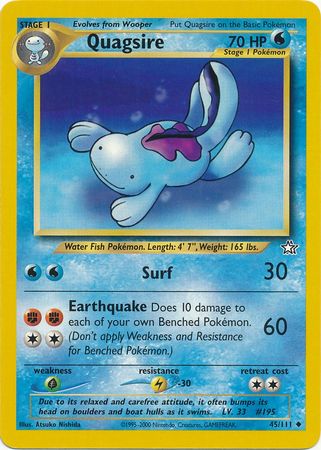 Quagsire (45/111) [Neo Genesis Unlimited] | Pegasus Games WI