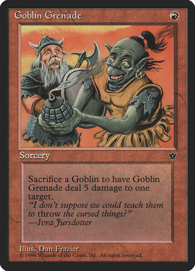 Goblin Grenade (Dan Frazier) [Fallen Empires] | Pegasus Games WI