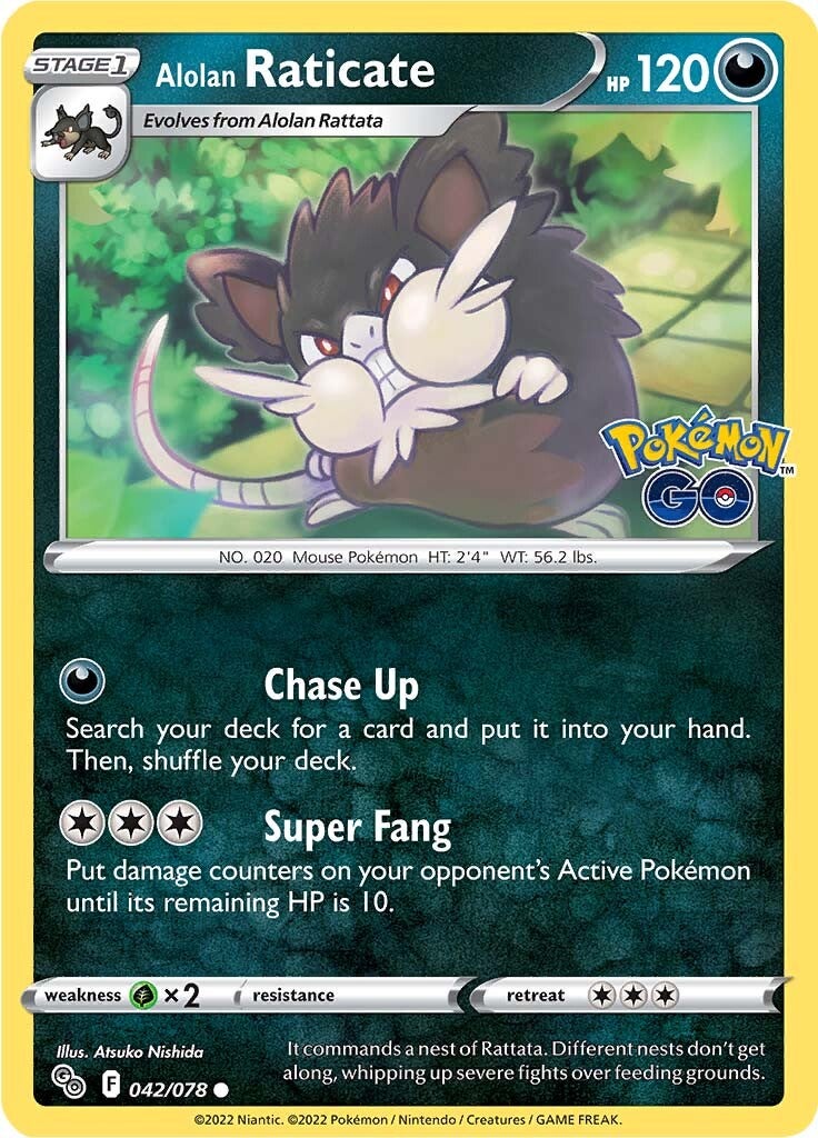 Alolan Raticate (042/078) [Pokémon GO] | Pegasus Games WI