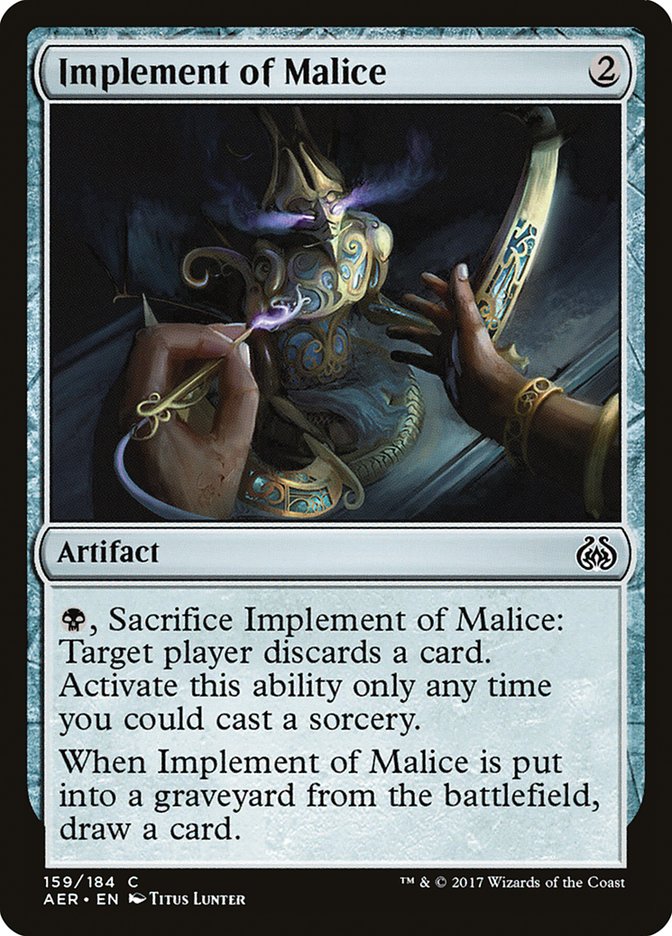 Implement of Malice [Aether Revolt] | Pegasus Games WI