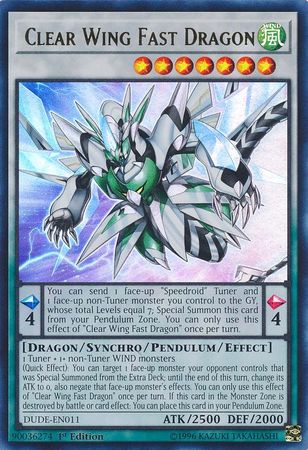 Clear Wing Fast Dragon [DUDE-EN011] Ultra Rare | Pegasus Games WI