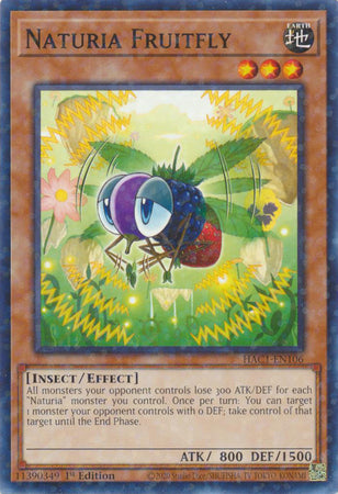 Naturia Fruitfly (Duel Terminal) [HAC1-EN106] Common | Pegasus Games WI