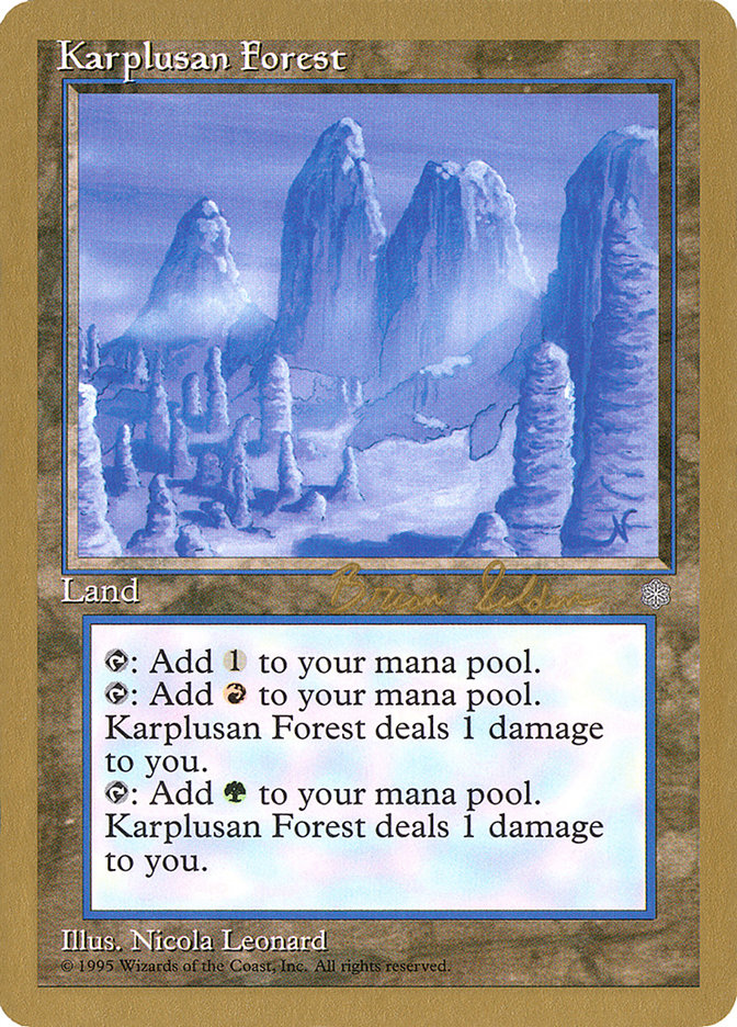 Karplusan Forest (Brian Selden) [World Championship Decks 1998] | Pegasus Games WI