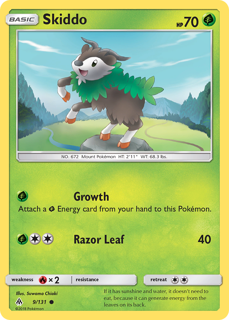 Skiddo (9/131) [Sun & Moon: Forbidden Light] | Pegasus Games WI