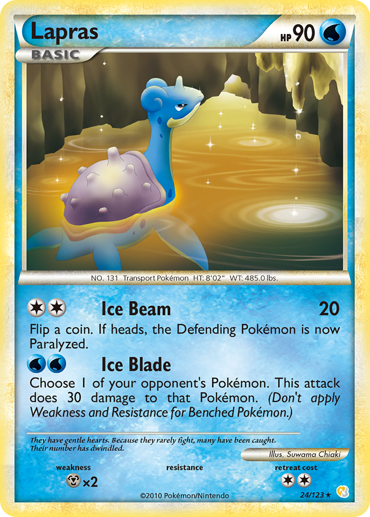 Lapras (24/123) [HeartGold & SoulSilver: Base Set] | Pegasus Games WI