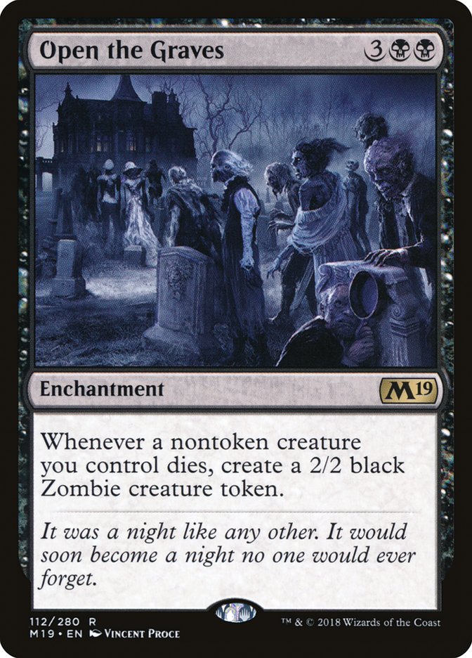 Open the Graves [Core Set 2019] | Pegasus Games WI
