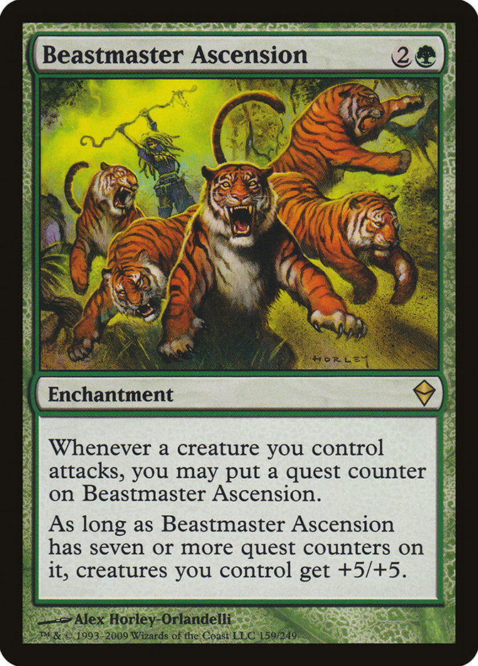 Beastmaster Ascension [Zendikar] | Pegasus Games WI