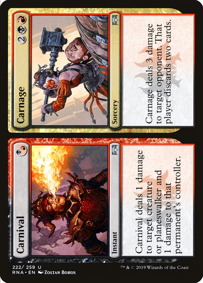 Carnival // Carnage [Ravnica Allegiance] | Pegasus Games WI