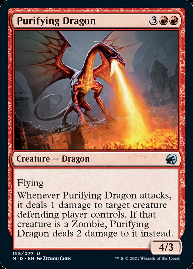 Purifying Dragon [Innistrad: Midnight Hunt] | Pegasus Games WI