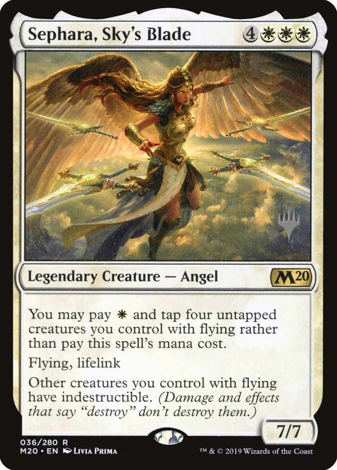 Sephara, Sky's Blade (Promo Pack) [Core Set 2020 Promos] | Pegasus Games WI