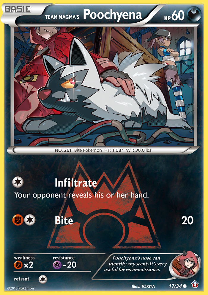 Team Magma's Poochyena (17/34) [XY: Double Crisis] | Pegasus Games WI