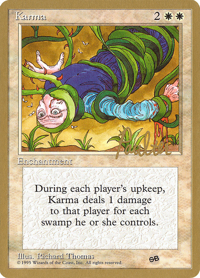 Karma (Preston Poulter) (SB) [Pro Tour Collector Set] | Pegasus Games WI