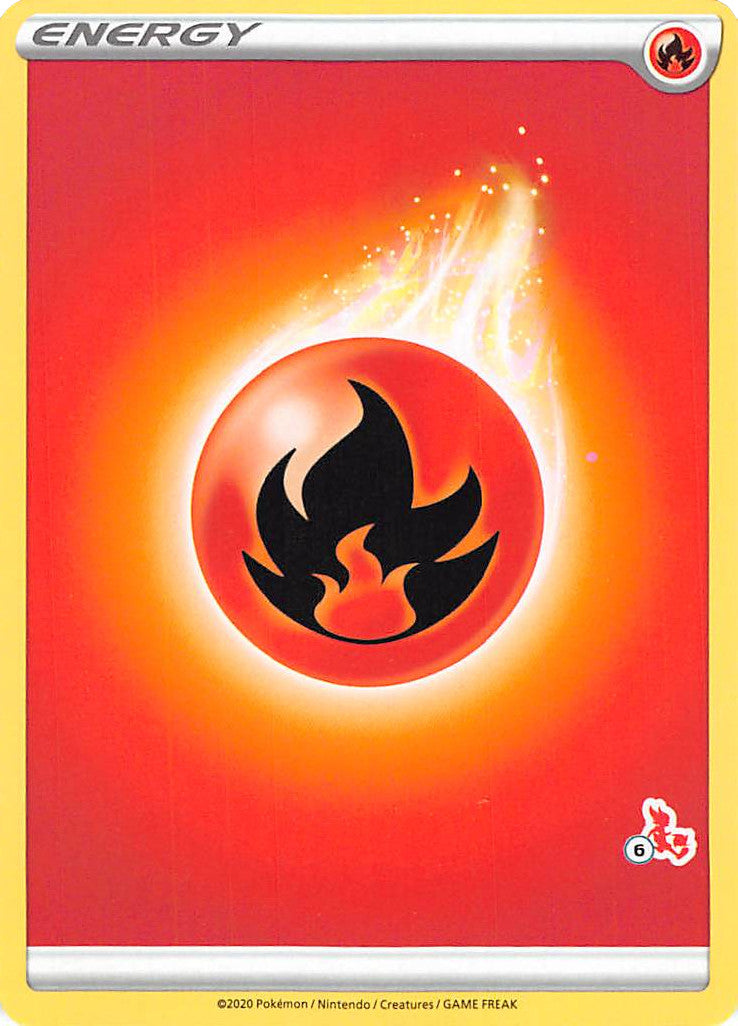 Fire Energy (Cinderace Stamp #6) [Battle Academy 2022] | Pegasus Games WI