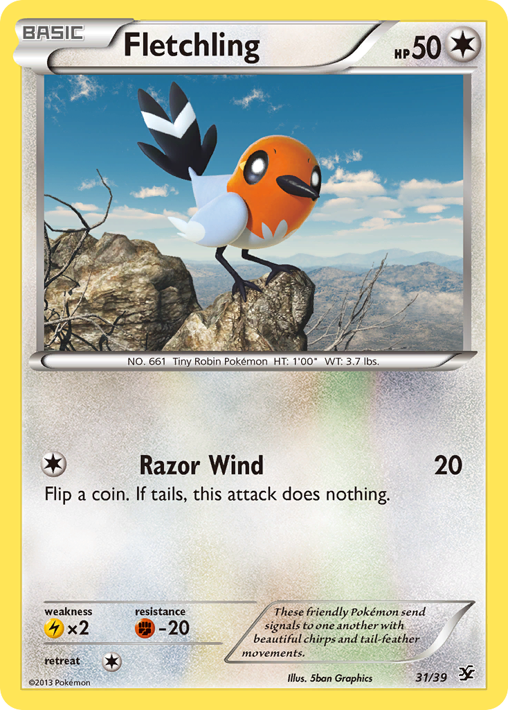 Fletchling (31/39) [XY: Kalos Starter Set] | Pegasus Games WI