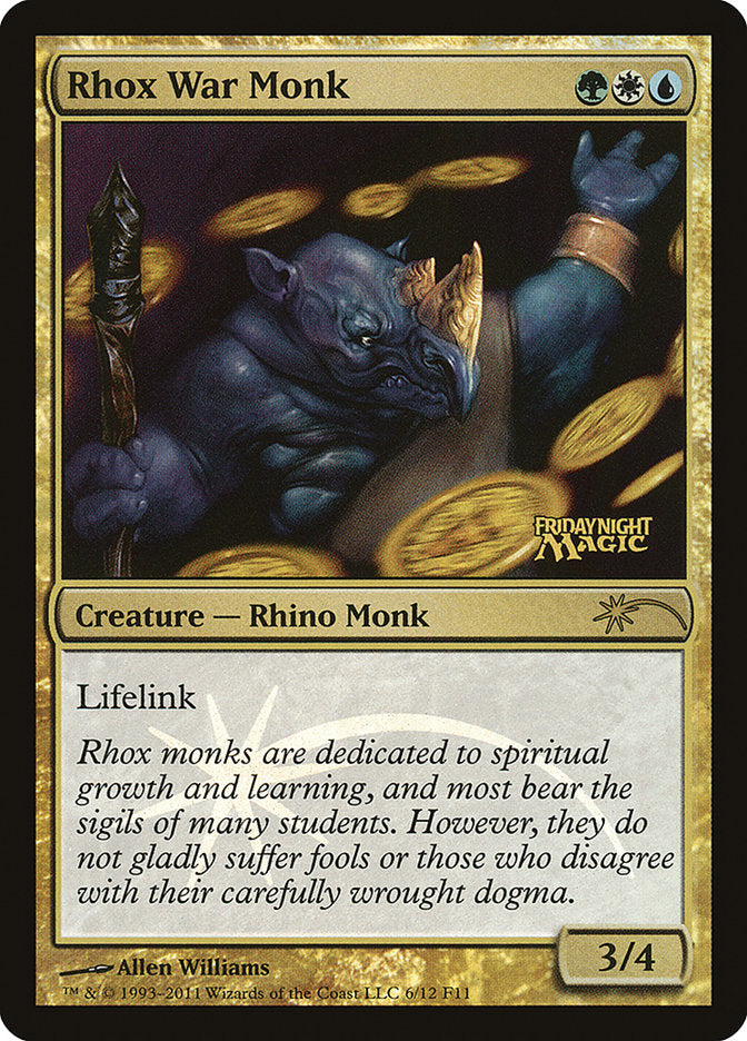 Rhox War Monk [Friday Night Magic 2011] | Pegasus Games WI