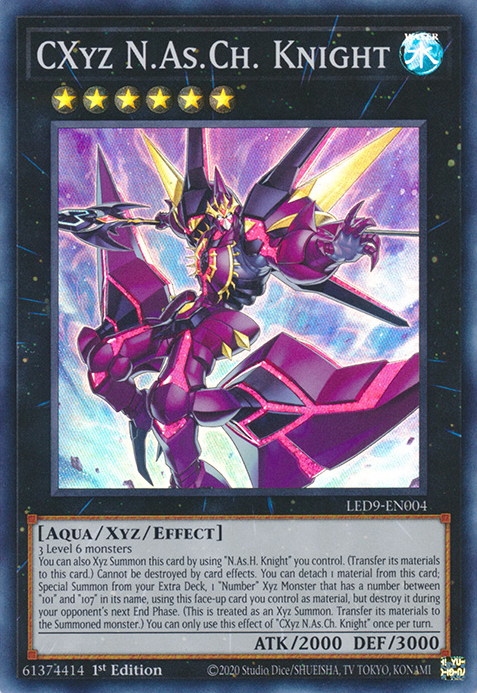 CXyz N.As.Ch. Knight [LED9-EN004] Super Rare | Pegasus Games WI