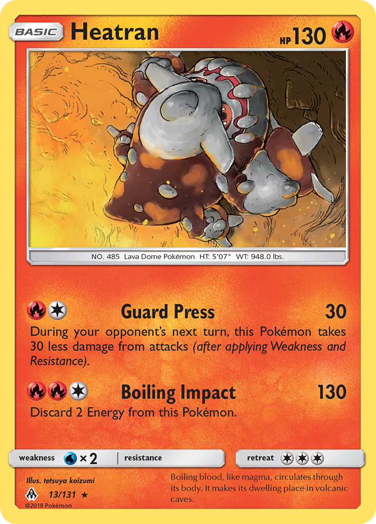 Heatran (13/131) [Sun & Moon: Forbidden Light] | Pegasus Games WI