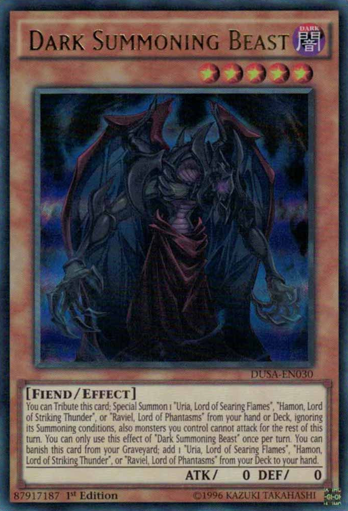 Dark Summoning Beast [DUSA-EN030] Ultra Rare | Pegasus Games WI