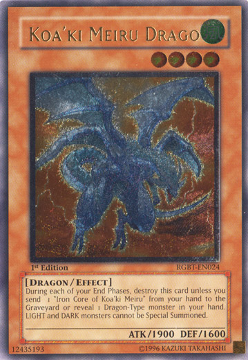 Koa'ki Meiru Drago (UTR) [RGBT-EN024] Ultimate Rare | Pegasus Games WI