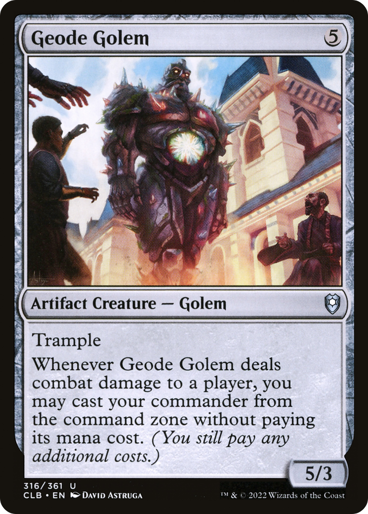 Geode Golem [Commander Legends: Battle for Baldur's Gate] | Pegasus Games WI