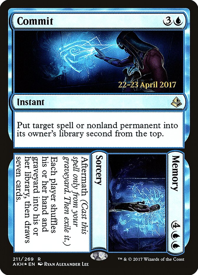 Commit // Memory [Amonkhet Prerelease Promos] | Pegasus Games WI