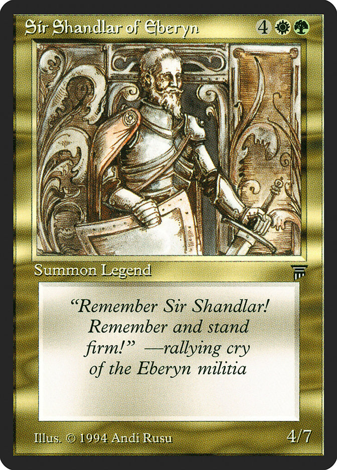 Sir Shandlar of Eberyn [Legends] | Pegasus Games WI